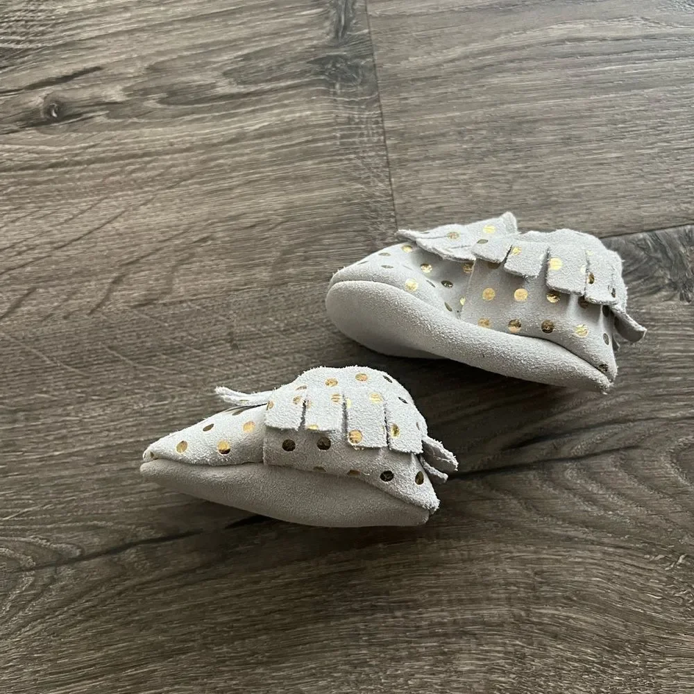 Bird Rock Baby Leather Moccasins size 2